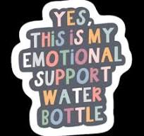 Yes, This Is My Emotional Support Water Bottle Sticker