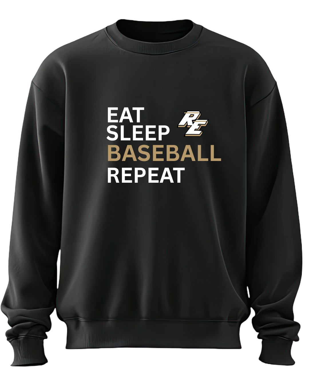 Eat Sleep Baseball Repeat RE Unisex Crewneck Sweatshirt